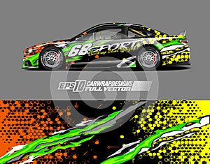 Race car wrap decal designs