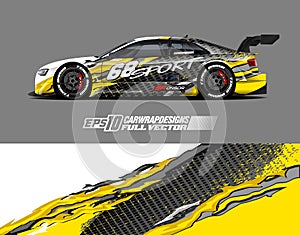 Race car wrap decal designs