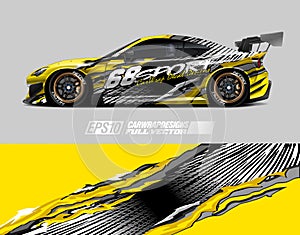 Race car wrap decal designs