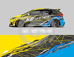 Race car wrap decal designs