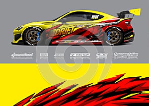 Race Car Wrap Illustrations