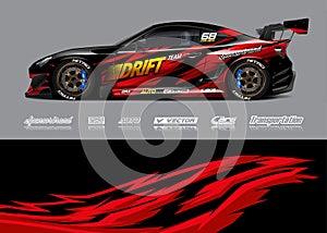 Race Car Wrap Illustrations