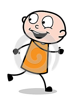 Race - Cartoon thief criminal Guy Vector Illustration