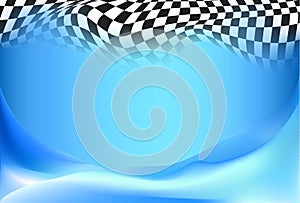 Race, checkered flag background