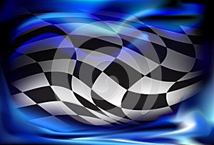 Race, checkered flag background