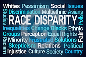 Race Disparity Word Cloud photo