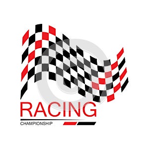 Race flag icon design