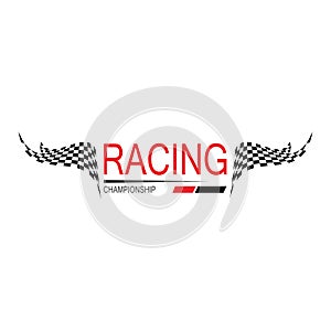 Race flag icon design