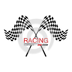 Race flag icon design