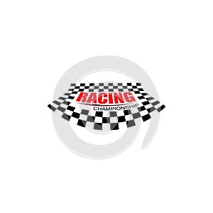 Race flag icon design