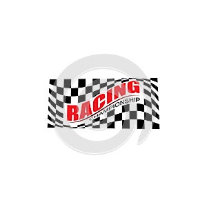 Race flag icon design