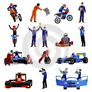 Race Icons Set