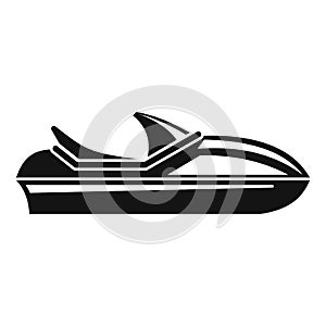 Race jet ski icon, simple style