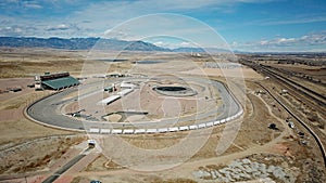 Race track in the Colorado desert