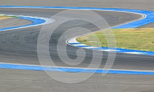 Race track curve road for car / motorcycle racing