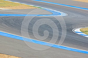 Race track curve road for car / motorcycle racing