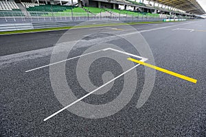 Race track starting grid