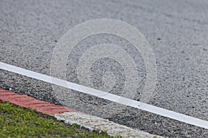 Race Track - tarmac and kerb detail