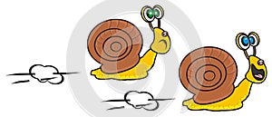 Race two snails