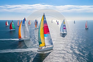 Race yacht sea regatta sailing ocean sport sailboat boating water wind