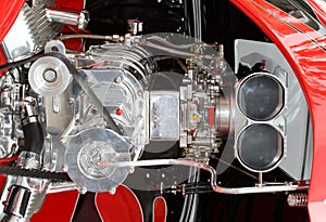 Racecar engine photo