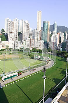 Racecourse in the city