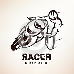 Racer, sport bike symbol