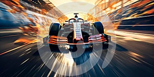 racers on the Formula 1 track, pushing each other at speed. Generative AI