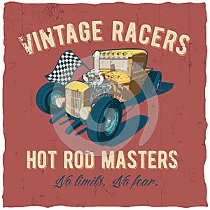 Racers Hot Rod Masters Poster