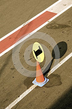 Racetrack Pitlane Number 1 Cone