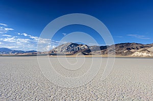 The Racetrack Playa Dry Lake in Death valley National Park in Ca