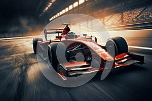 Raceway dynamism Sport car revs up on the Formula One