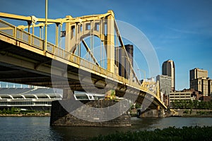 The Rachel Carson Bridge and downtown Pittsburgh