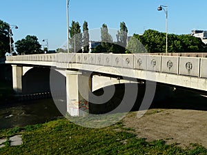 RACIBORZ,SILESIA,POLAND-The bridge over Odra river.