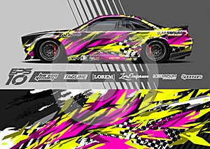 Racing background for car wrap