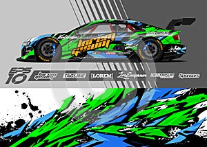 Racing background for car wrap