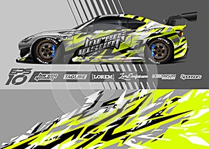 Racing background for car wrap