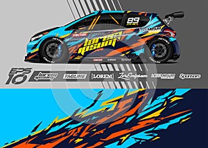 Racing background for car wrap