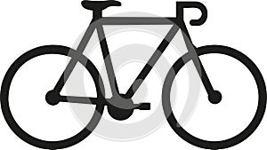 Racing bike icon