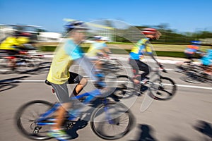 Racing Bike,Motion blurred