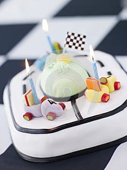 Racing Car Birthday Cake