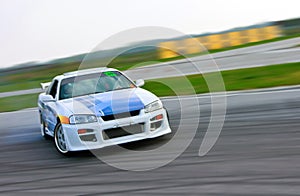 Racing car drift photo