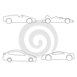 racing car icon vector