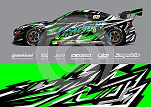 Racing car livery illustration