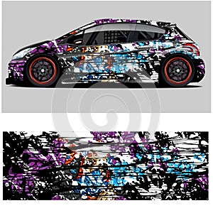 Racing car Livery stickers abstract racing graphics
