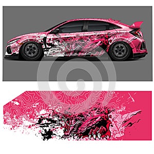 Racing car Livery stickers abstract racing graphics decals