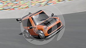 Racing Car Loop 3D animation