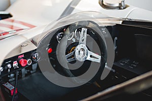 Racing Car Steering Wheel Interior