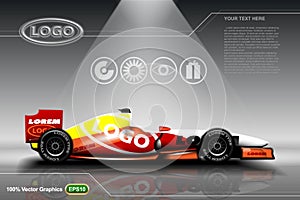 Racing car template