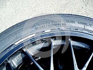 Racing car tyre